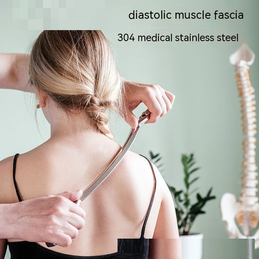 Fascial Stainless Steel Neck Cream Knife Multifunctional Muscle Relaxation Physiotherapy Scraping Release Tool