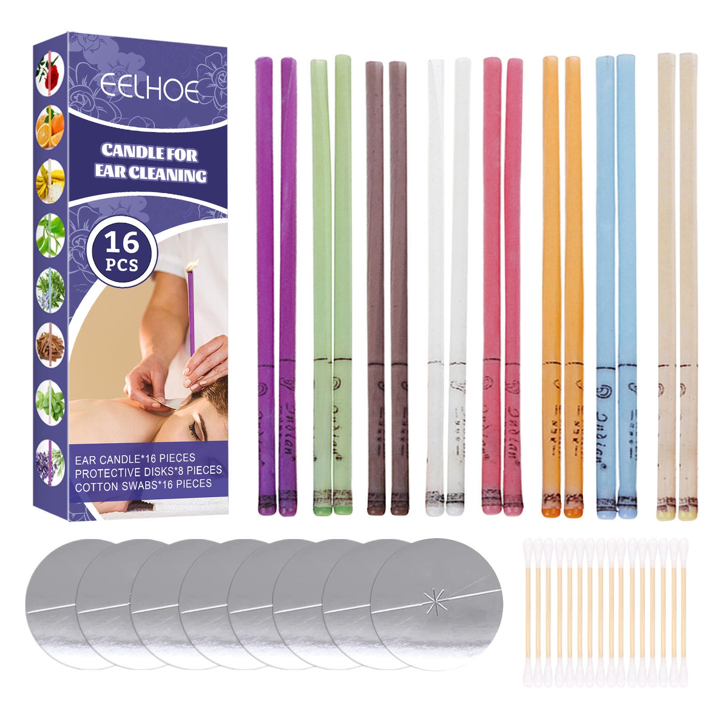 Aromatherapy Ear Candle Suit Cleaning Earwax Relaxation