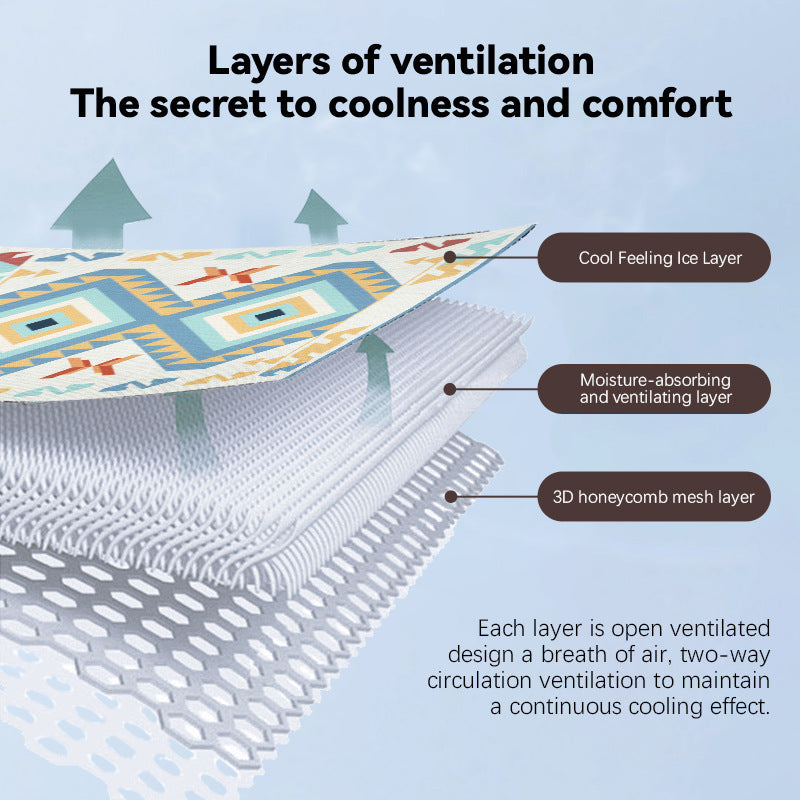 Pet Summer Cooling Ice Silk Pad Cool Feeling Ice Pad Pet Supplies