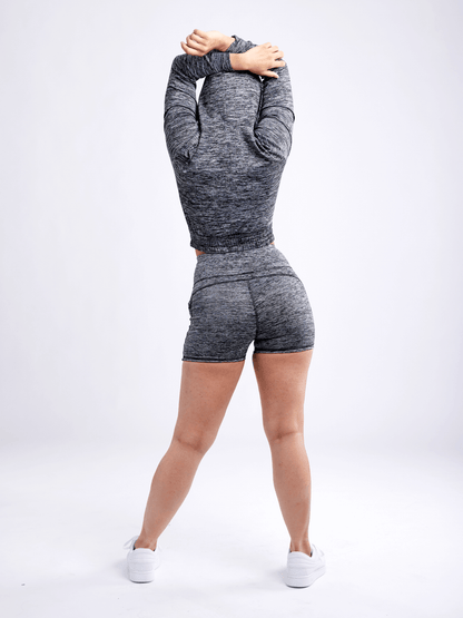 JupiterGear Athletic Zip-Up Crop Hoodie Jacket